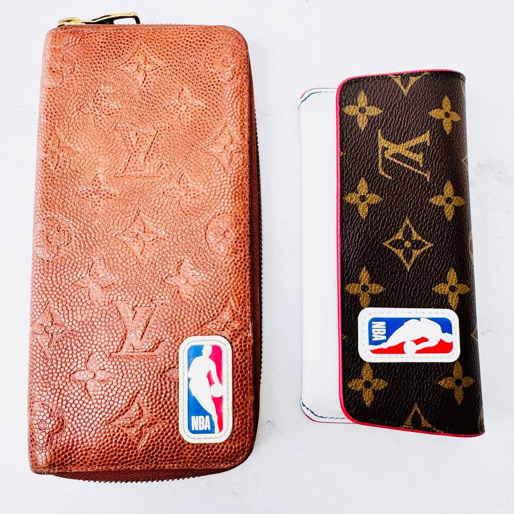 LOUIS VUITTON x NBA Capsule Bundle:  Zippy Vertical Wallet and Glasses Case